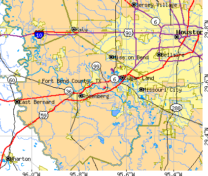 Fort bend county texas map