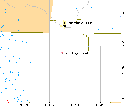 Jim Hogg County, TX map