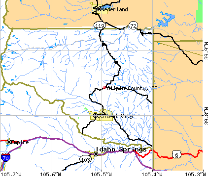 Gilpin County, CO map