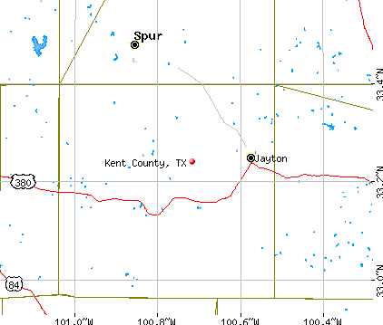 Kent County, TX map