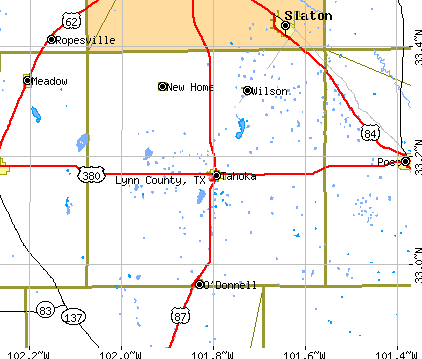 Lynn County, TX map