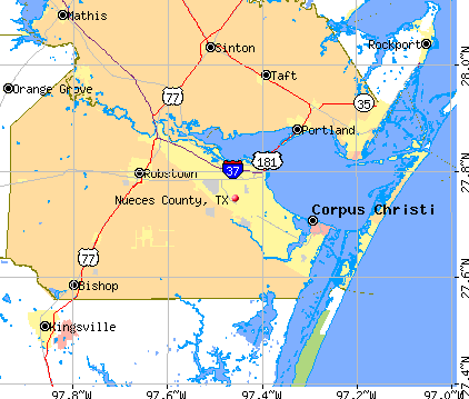 Nueces County, TX map