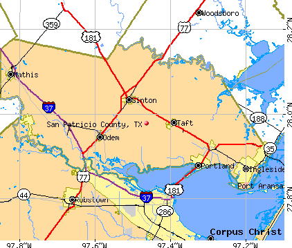 San Patricio County, TX map