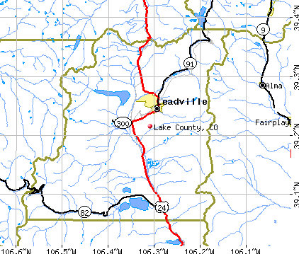 Lake County, CO map