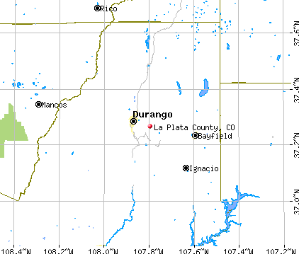 La Plata County, CO map