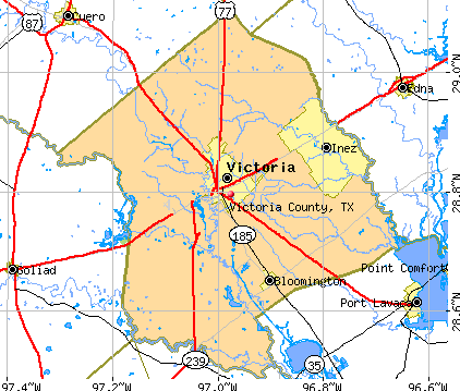 Victoria County, TX map