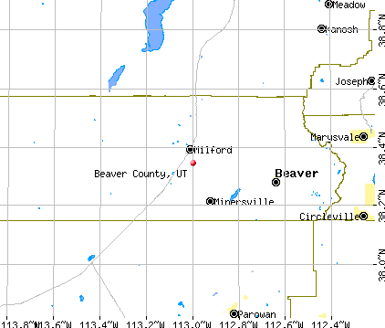 Beaver County, UT map