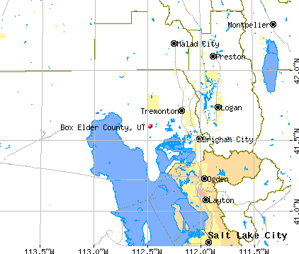 Box Elder County, UT map