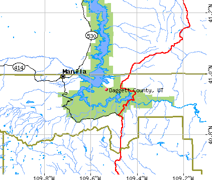 Daggett County, UT map