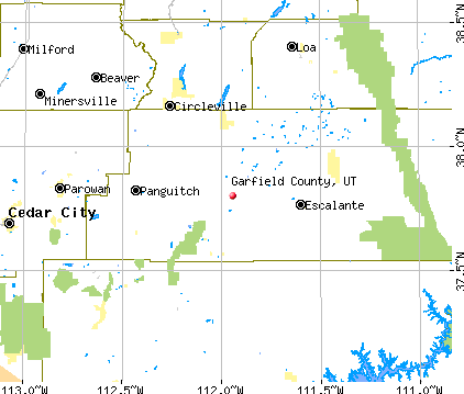 Garfield County, UT map