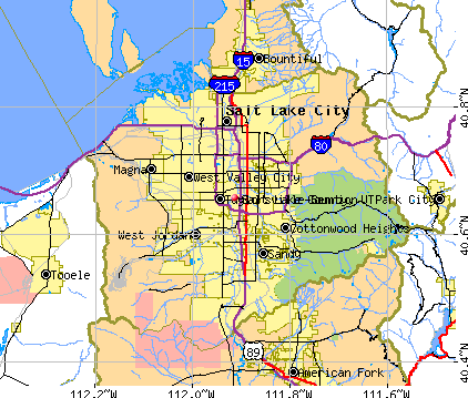 Salt Lake County, UT map