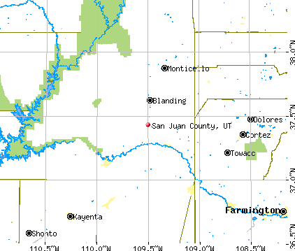 San Juan County, UT map