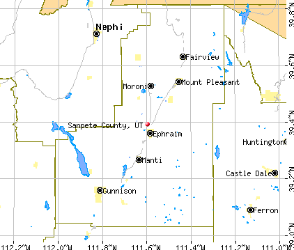 Sanpete County, UT map