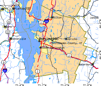 Chittenden County, VT map