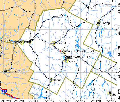 Lamoille County, VT map