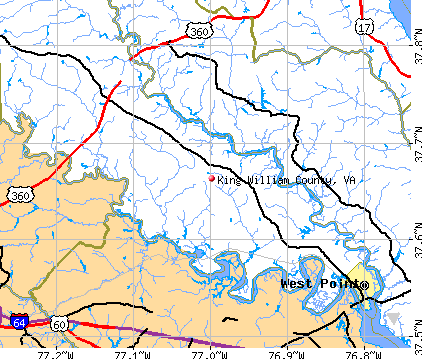King William County, VA map