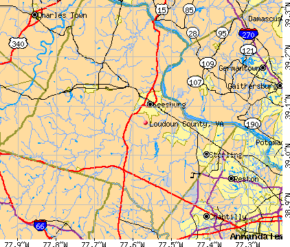 Loudoun County, VA map