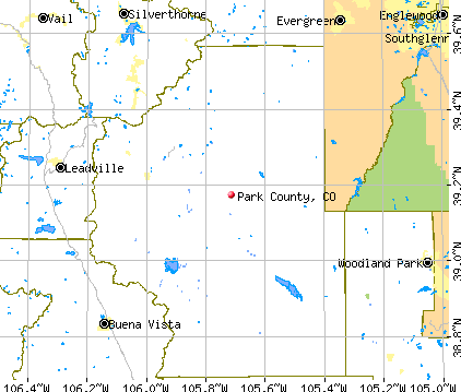Park County, CO map