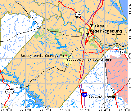 Spotsylvania County, VA map
