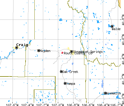 Routt County, CO map