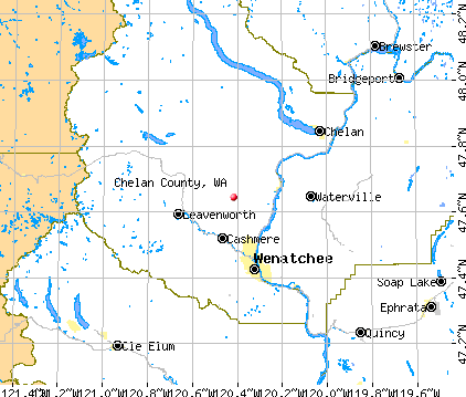 Chelan County, WA map