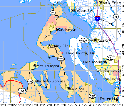 Island County, WA map