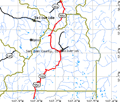San Juan County, CO map