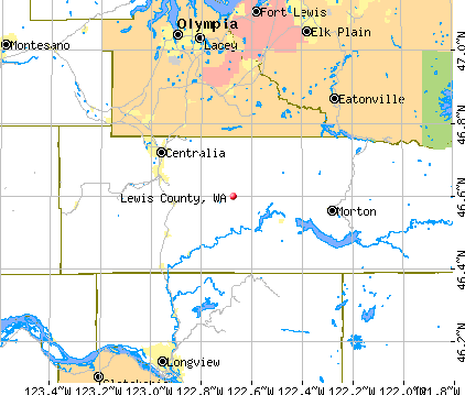 Lewis County, WA map