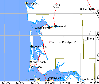Pacific County, WA map