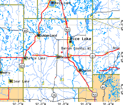 Barron County, WI map