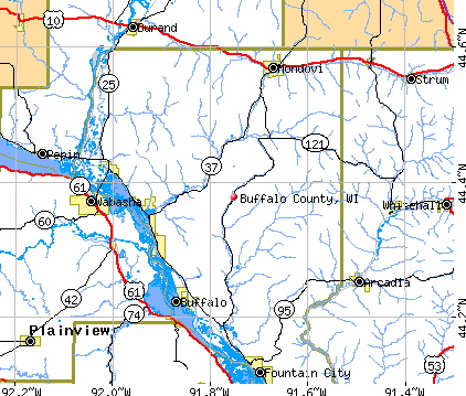 Buffalo County, WI map