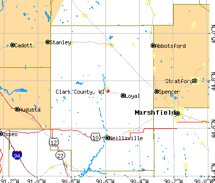 Clark County, WI map