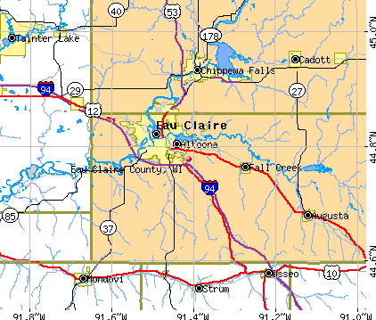 Eau Claire County, WI map