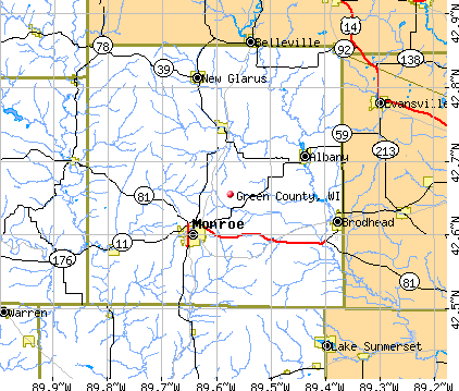 Green County, WI map
