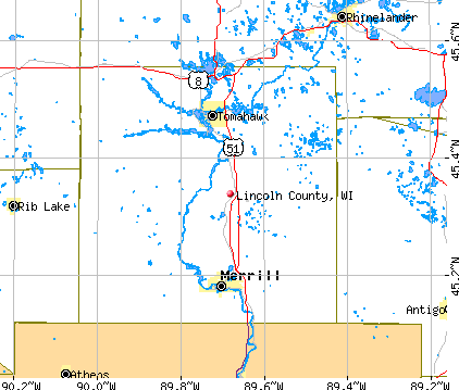 Lincoln County, WI map
