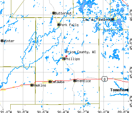 Price County, WI map