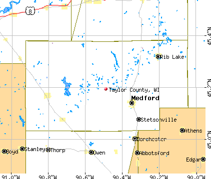 Taylor County, WI map