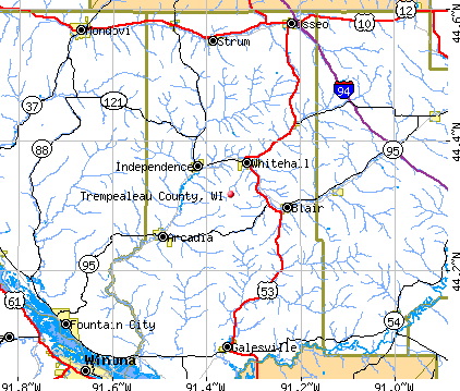Trempealeau County, WI map