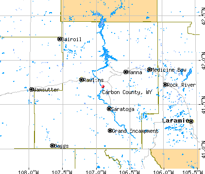 Carbon County Wyoming Map Wyoming: Carbon County | Every County