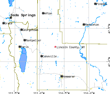 Lincoln County, WY map