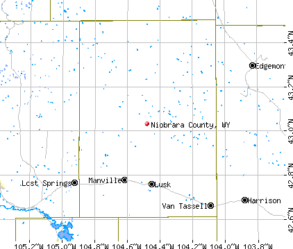 Niobrara County, WY map