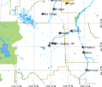 Park County, WY map
