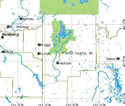 Teton County, WY map
