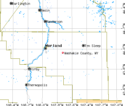 Washakie County, WY map