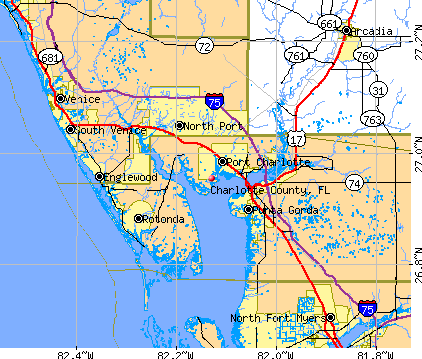 Charlotte County, FL map