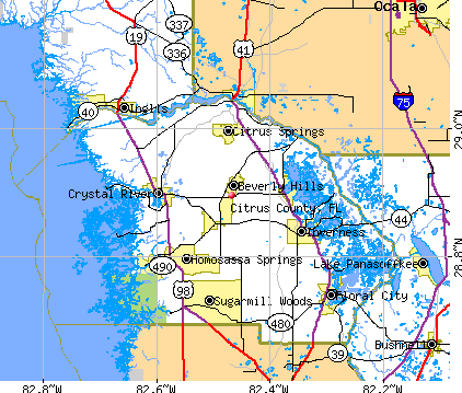 Citrus County, FL map
