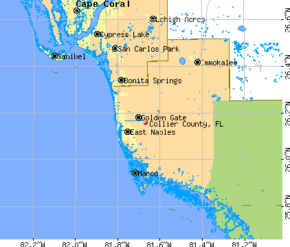 Collier County, FL map
