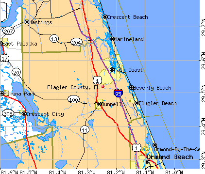 Flagler County, FL map