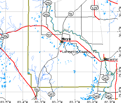 Lafayette County, FL map