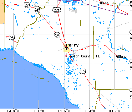 Taylor County, FL map